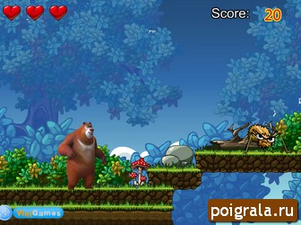 Скриншот игры Приключения медведя Картинка к игре Приключения медведя
